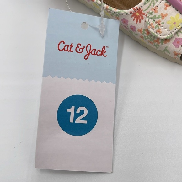 NWT Cat & Jack Toddler Reagan Floral Print Footbed Sandals Various Sizes Avail - Picture 7 of 7